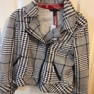 NWT White House Black Market Plaid Moro Jacket